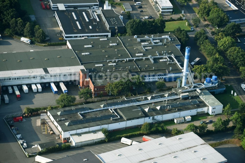 Aerial image Schenefeld - Building and production halls on the premises of Hermes Schleifmittel GmbH & CO. KG on Osterbrooksweg in Schenefeld in the state Schleswig-Holstein