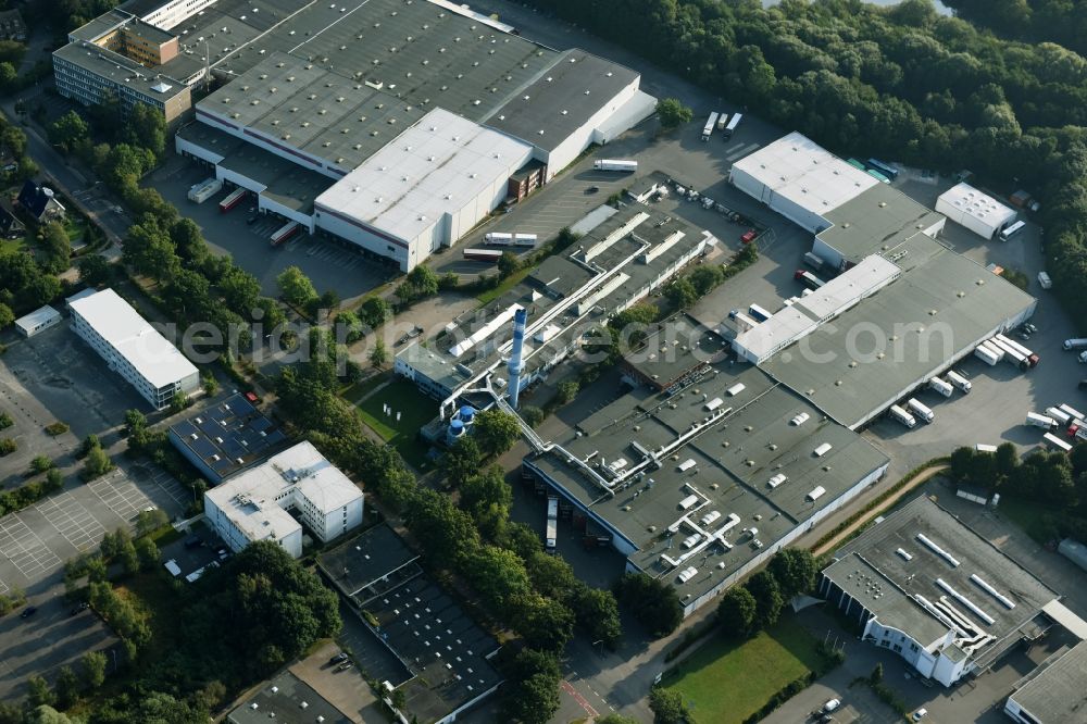 Aerial photograph Schenefeld - Building and production halls on the premises of Hermes Schleifmittel GmbH & CO. KG on Osterbrooksweg in Schenefeld in the state Schleswig-Holstein