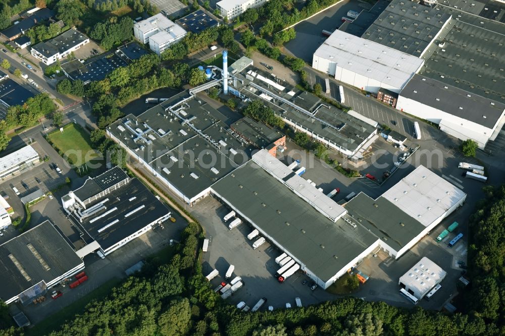 Aerial image Schenefeld - Building and production halls on the premises of Hermes Schleifmittel GmbH & CO. KG on Osterbrooksweg in Schenefeld in the state Schleswig-Holstein