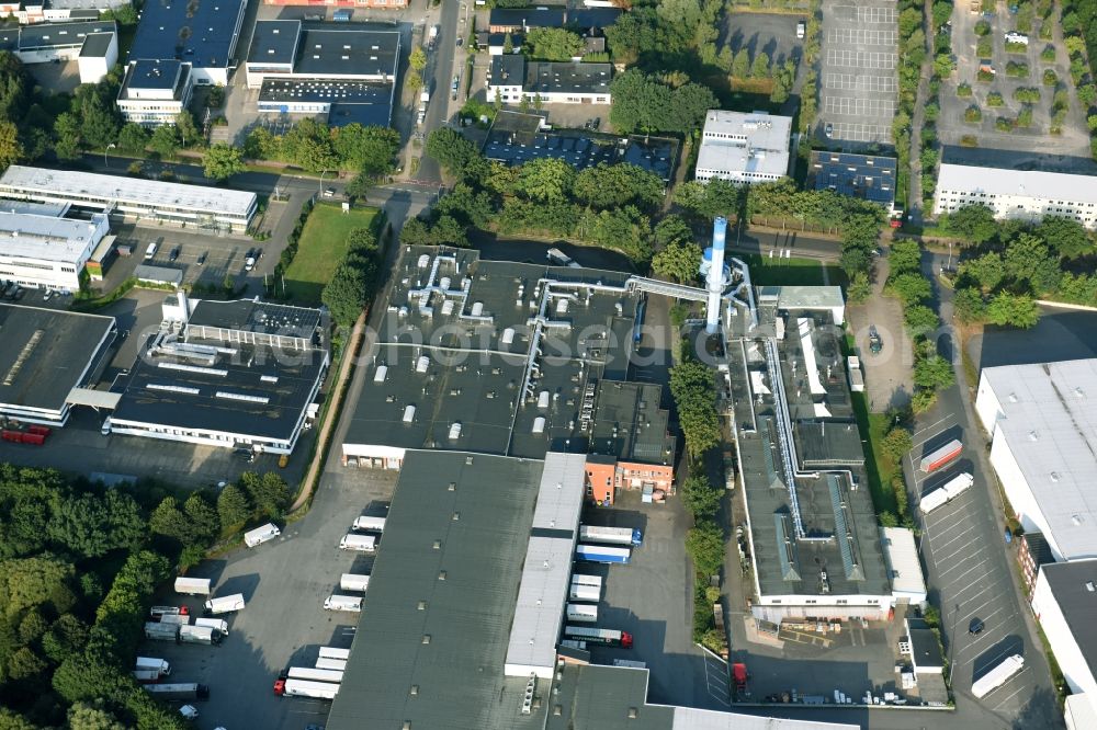 Aerial photograph Schenefeld - Building and production halls on the premises of Hermes Schleifmittel GmbH & CO. KG on Osterbrooksweg in Schenefeld in the state Schleswig-Holstein