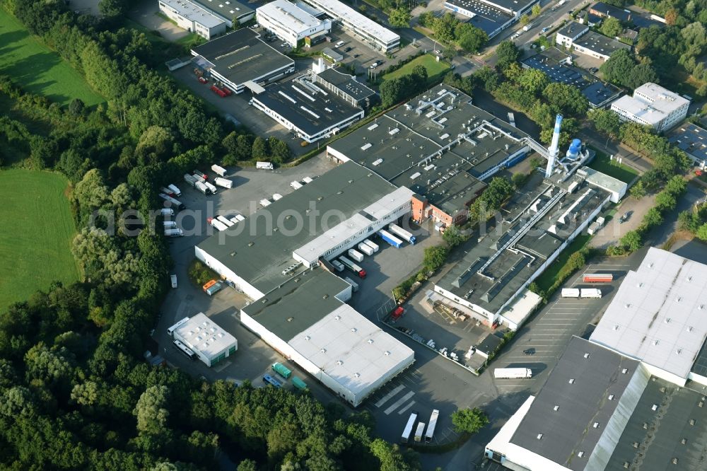 Aerial image Schenefeld - Building and production halls on the premises of Hermes Schleifmittel GmbH & CO. KG on Osterbrooksweg in Schenefeld in the state Schleswig-Holstein