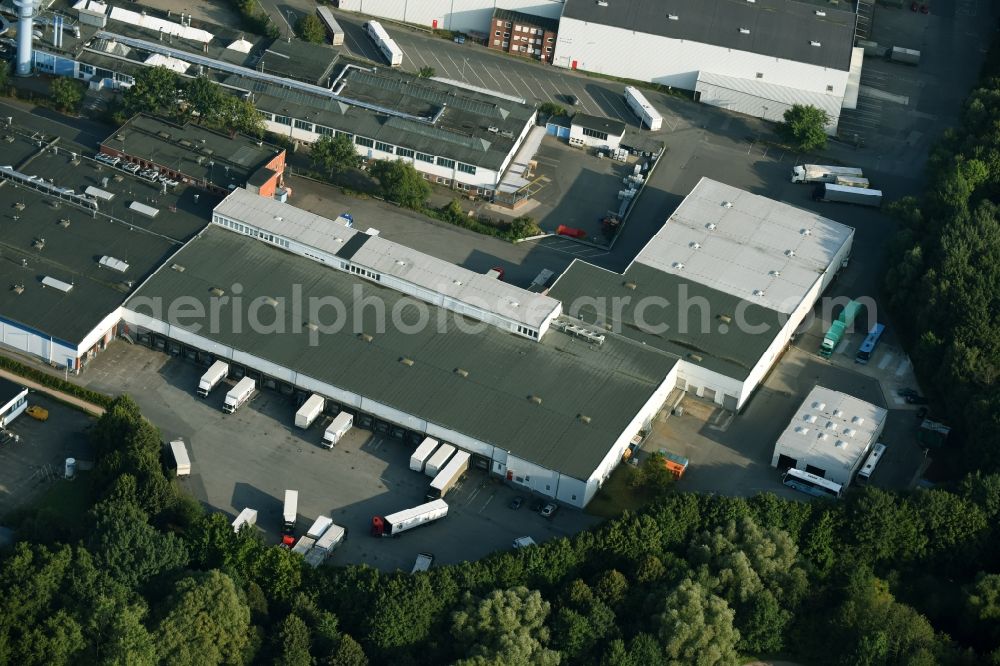 Aerial photograph Schenefeld - Building and production halls on the premises of Hermes Schleifmittel GmbH & CO. KG on Osterbrooksweg in Schenefeld in the state Schleswig-Holstein