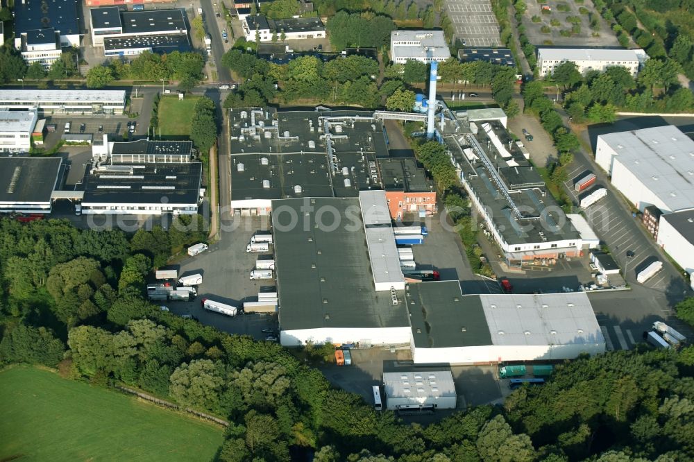 Aerial image Schenefeld - Building and production halls on the premises of Hermes Schleifmittel GmbH & CO. KG on Osterbrooksweg in Schenefeld in the state Schleswig-Holstein