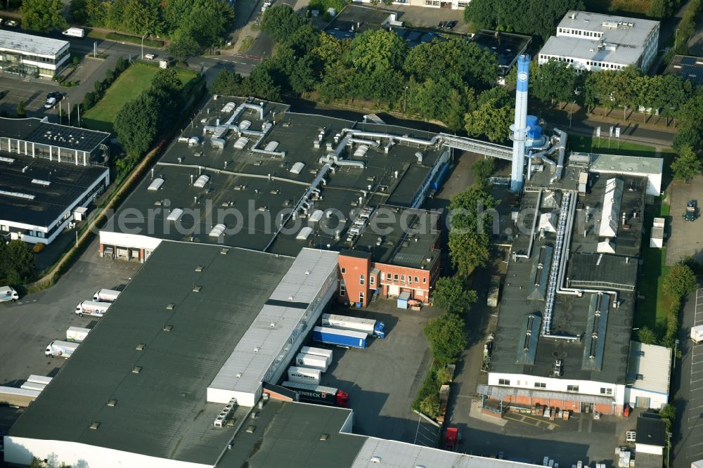 Aerial image Schenefeld - Building and production halls on the premises of Hermes Schleifmittel GmbH & CO. KG on Osterbrooksweg in Schenefeld in the state Schleswig-Holstein