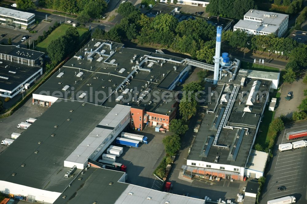 Aerial photograph Schenefeld - Building and production halls on the premises of Hermes Schleifmittel GmbH & CO. KG on Osterbrooksweg in Schenefeld in the state Schleswig-Holstein