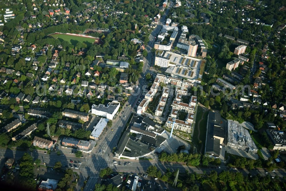 Aerial image Hamburg - Building and production halls on the premises of Hermes Schleifmittel GmbH & CO. KG Luruper an der Hauptstrasse in Hamburg