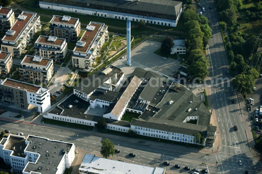 Aerial photograph Hamburg - Building and production halls on the premises of Hermes Schleifmittel GmbH & CO. KG Luruper an der Hauptstrasse in Hamburg