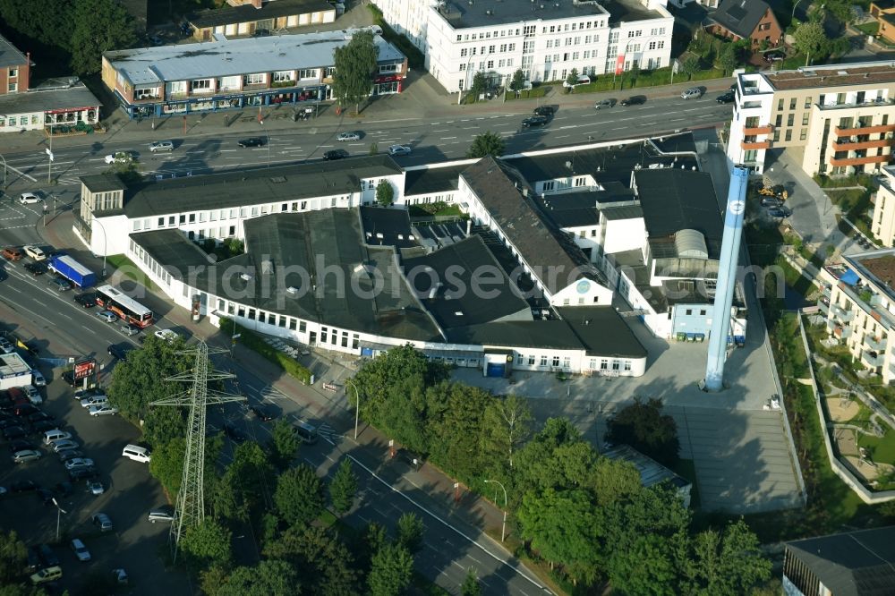 Aerial photograph Hamburg - Building and production halls on the premises of Hermes Schleifmittel GmbH & CO. KG Luruper an der Hauptstrasse in Hamburg