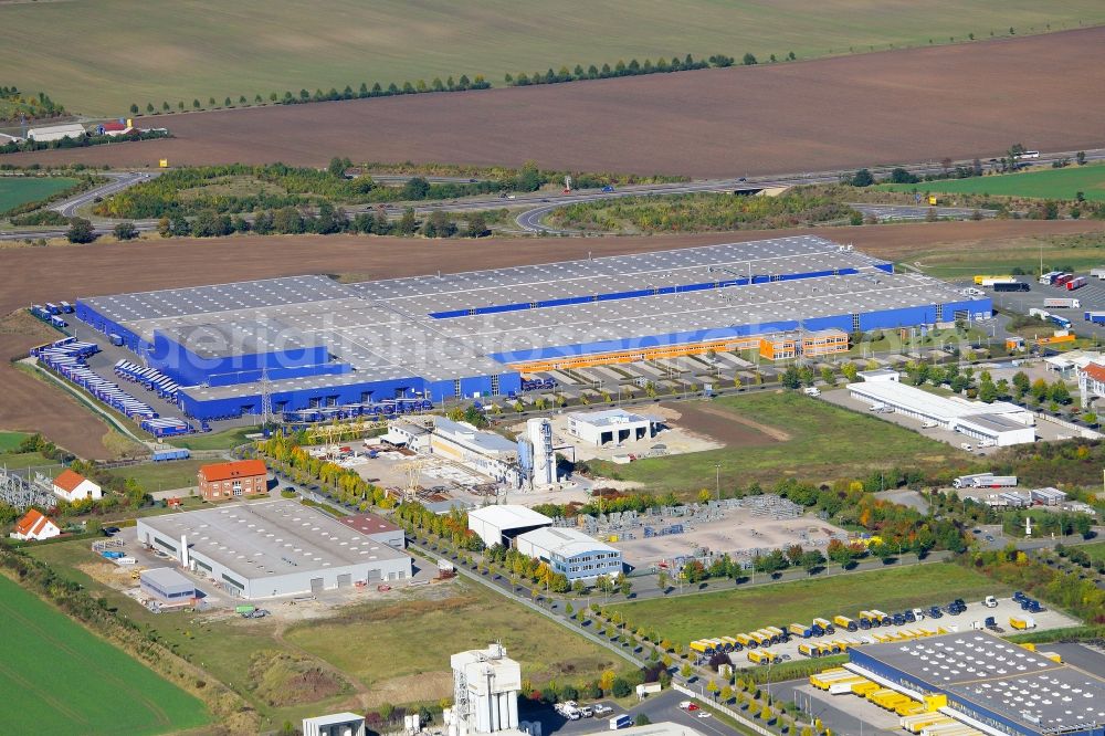 Amt Wachsenburg from the bird's eye view: Building and production halls on the premises of the Hoermann KG in Amt Wachsenburg in the state Thuringia, Germany