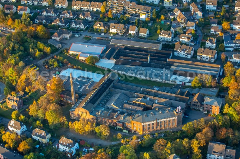 Aerial image Herdecke - Building and production halls on the premises of Idealspaten Bredt GmbH & Co. KG Herdecke in the Goethestrasse in Herdecke in the state North Rhine-Westphalia