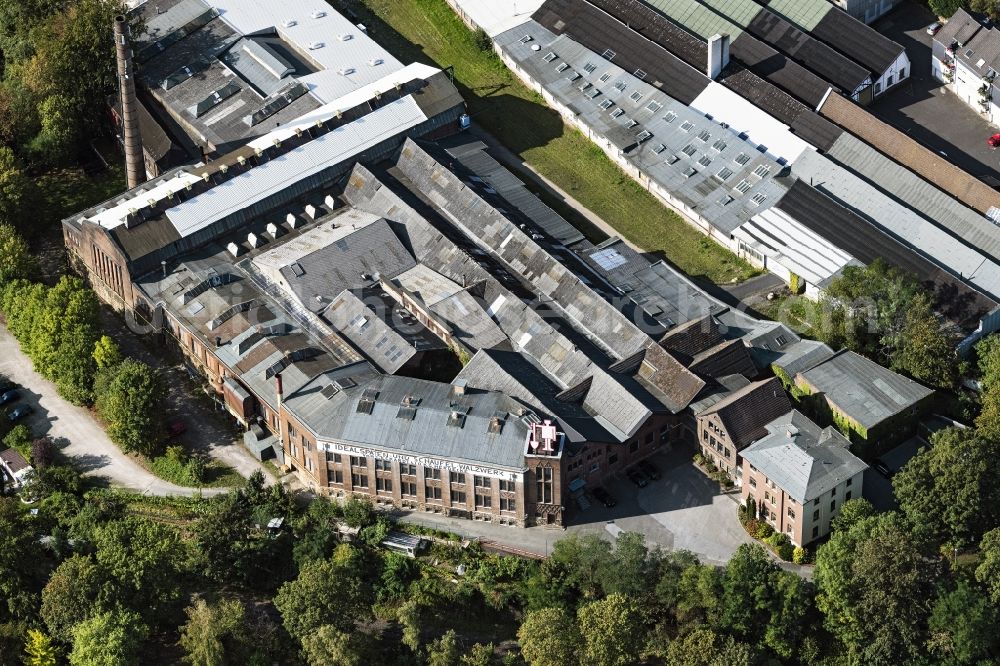 Herdecke from the bird's eye view: Building and production halls on the premises of Idealspaten Bredt GmbH&Co in Herdecke in the state North Rhine-Westphalia, Germany