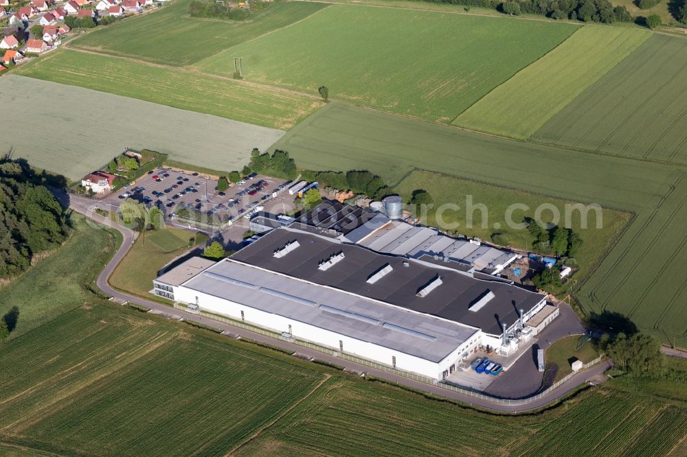 Aerial photograph Preuschdorf - Building and production halls on the premises of Isri-france in Preuschdorf in Grand Est, France