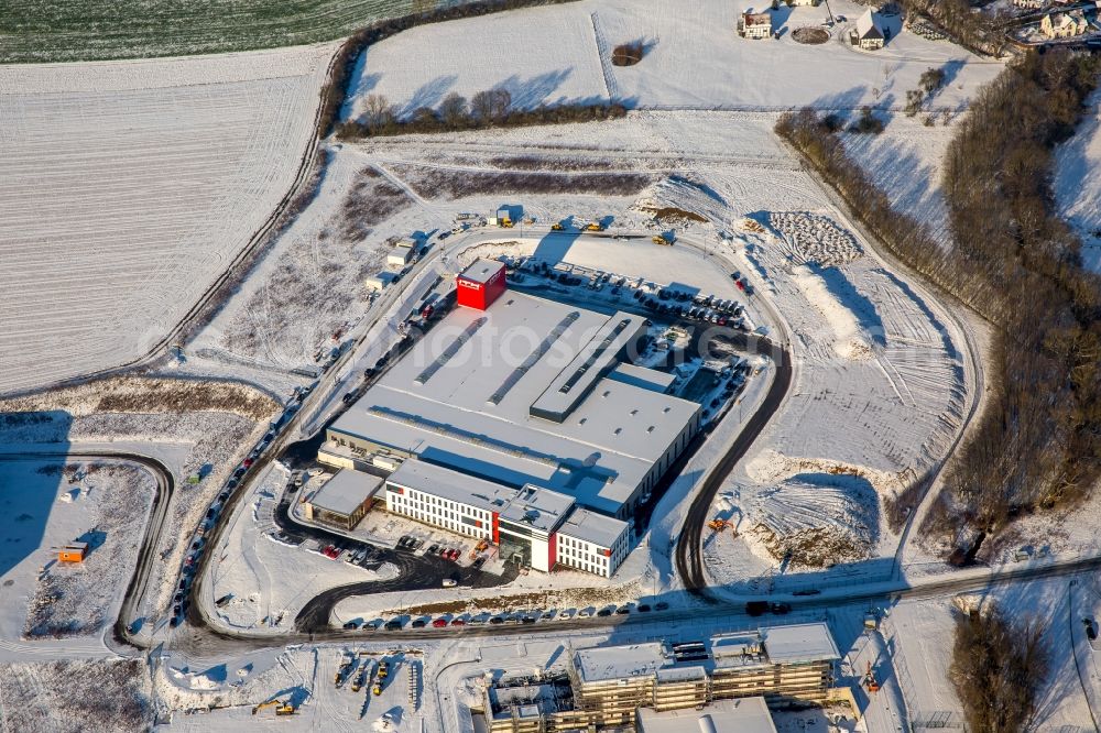 Aerial image Meschede - Building and production halls on the premises of ITH-GmbH in Meschede in the state North Rhine-Westphalia