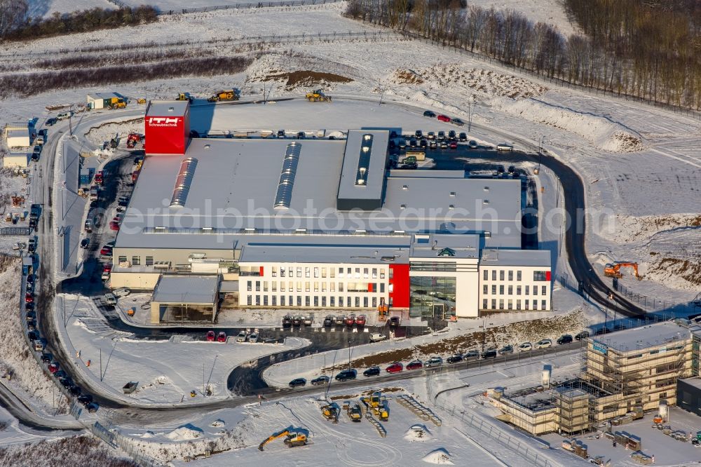 Aerial photograph Meschede - Building and production halls on the premises of ITH-GmbH in Meschede in the state North Rhine-Westphalia