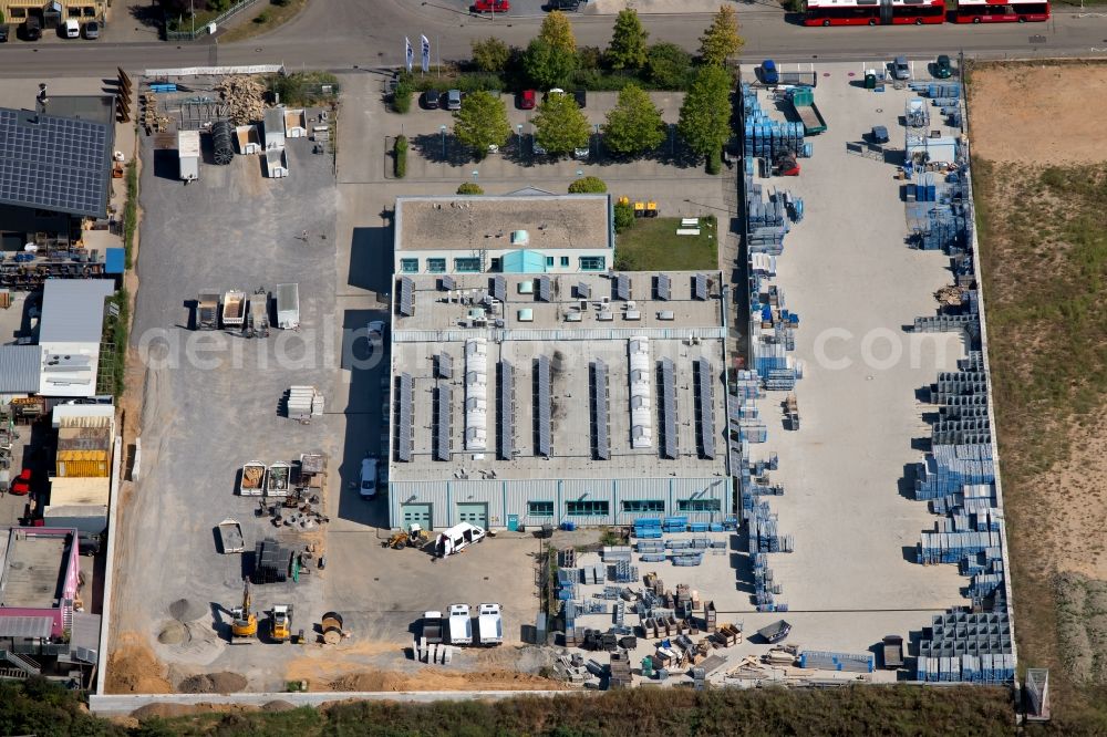 Talheim from the bird's eye view: Building and production halls on the premises of KACO GmbH & Co. KG in Talheim in the state Baden-Wurttemberg, Germany