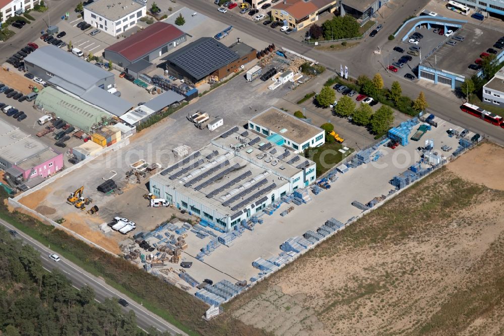 Aerial photograph Talheim - Building and production halls on the premises of KACO GmbH & Co. KG in Talheim in the state Baden-Wurttemberg, Germany