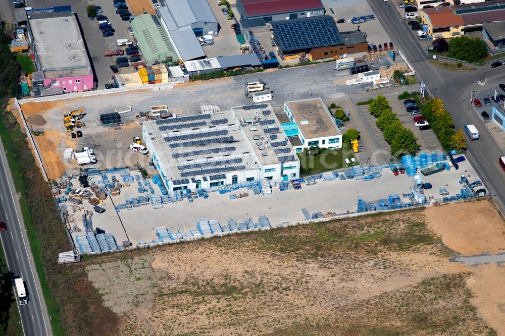 Talheim from the bird's eye view: Building and production halls on the premises of KACO GmbH & Co. KG in Talheim in the state Baden-Wurttemberg, Germany