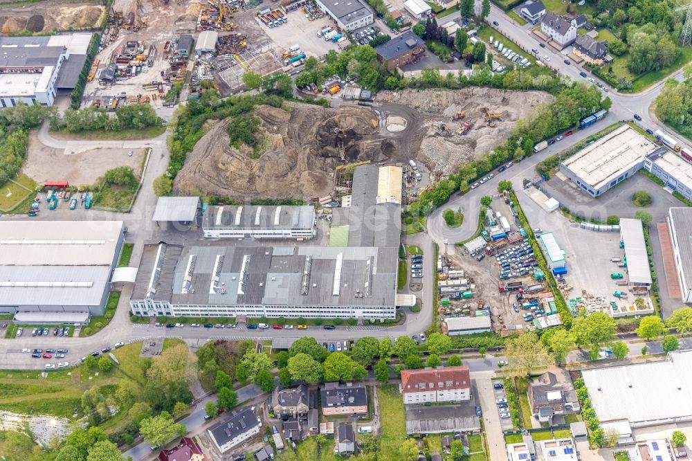 Aerial photograph Gladbeck - Building and production halls on the premises der Klingenburg GmbH on Boystrasse in Gladbeck at Ruhrgebiet in the state North Rhine-Westphalia, Germany