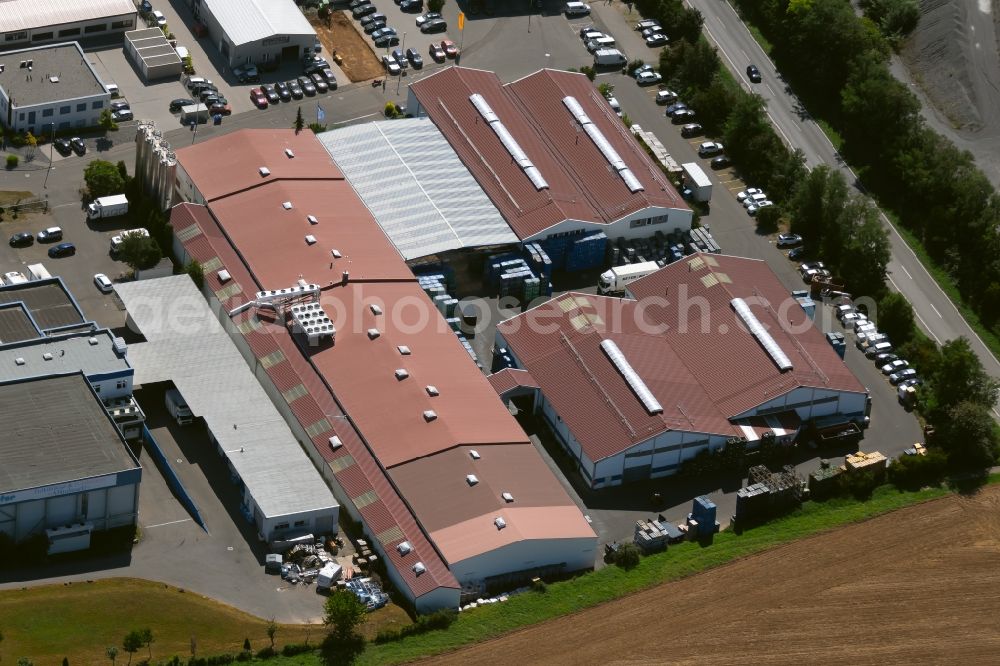 Aerial photograph Talheim - Building and production halls on the premises of KNIPPING KUNSTSTOFFTECHNIK Gessmann GmbH on the Sontheimer Feld in Talheim in the state Baden-Wurttemberg, Germany