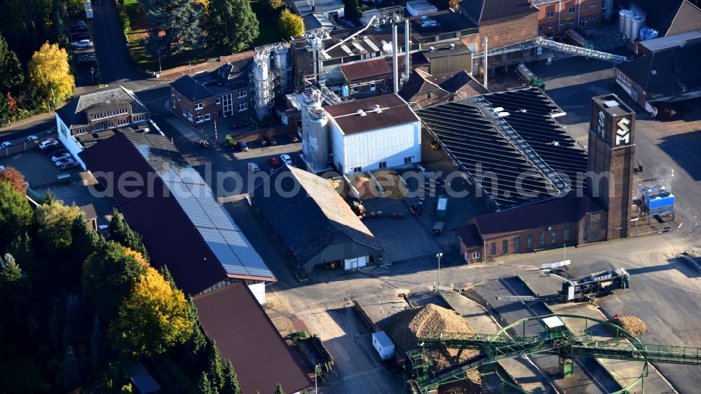 Aerial image Meckenheim - Building and production halls on the premises of Krautfabrik Josef Schmitz KG in Meckenheim in the state North Rhine-Westphalia, Germany