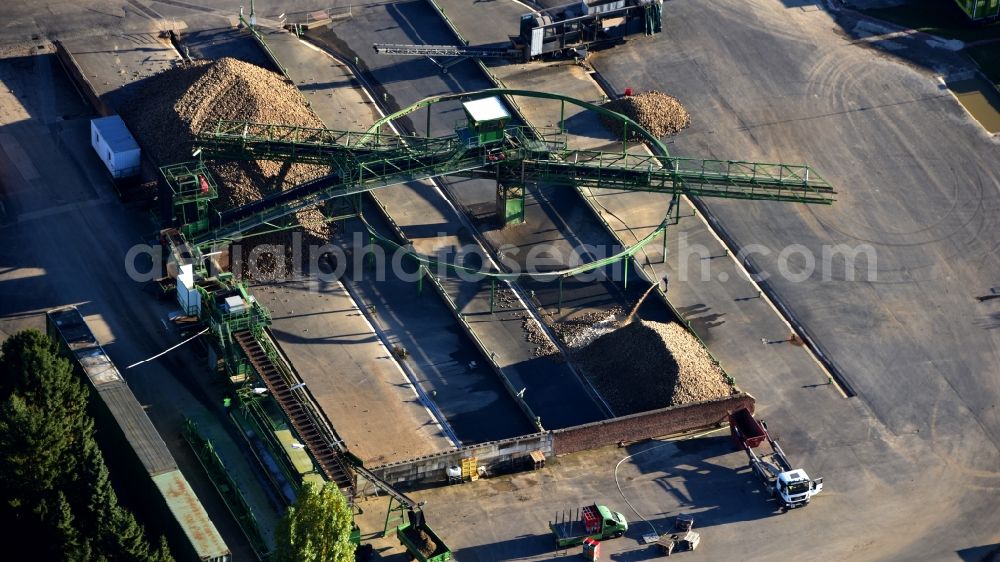 Aerial photograph Meckenheim - Building and production halls on the premises of Krautfabrik Josef Schmitz KG in Meckenheim in the state North Rhine-Westphalia, Germany