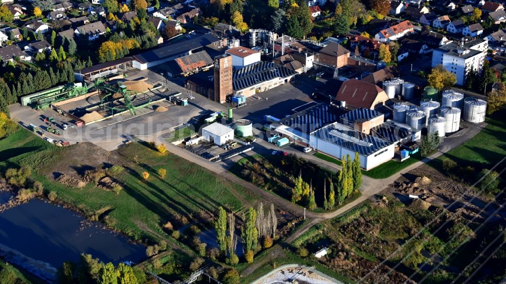 Aerial image Meckenheim - Building and production halls on the premises of Krautfabrik Josef Schmitz KG in Meckenheim in the state North Rhine-Westphalia, Germany