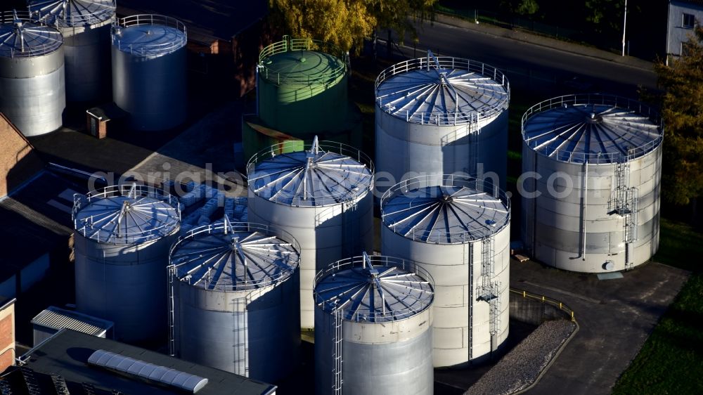 Aerial photograph Meckenheim - Building and production halls on the premises of Krautfabrik Josef Schmitz KG in Meckenheim in the state North Rhine-Westphalia, Germany