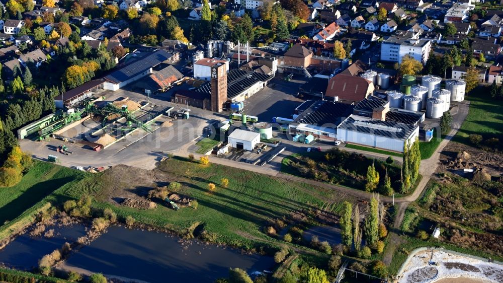 Aerial image Meckenheim - Building and production halls on the premises of Krautfabrik Josef Schmitz KG in Meckenheim in the state North Rhine-Westphalia, Germany