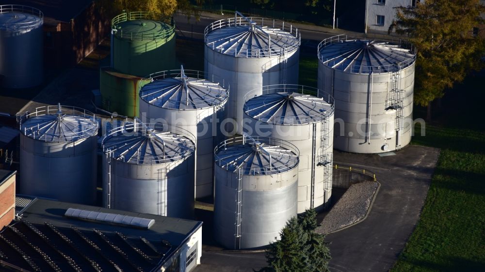 Aerial photograph Meckenheim - Building and production halls on the premises of Krautfabrik Josef Schmitz KG in Meckenheim in the state North Rhine-Westphalia, Germany