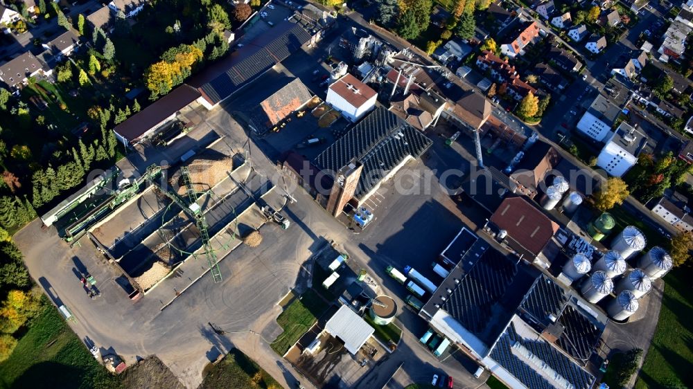 Aerial image Meckenheim - Building and production halls on the premises of Krautfabrik Josef Schmitz KG in Meckenheim in the state North Rhine-Westphalia, Germany