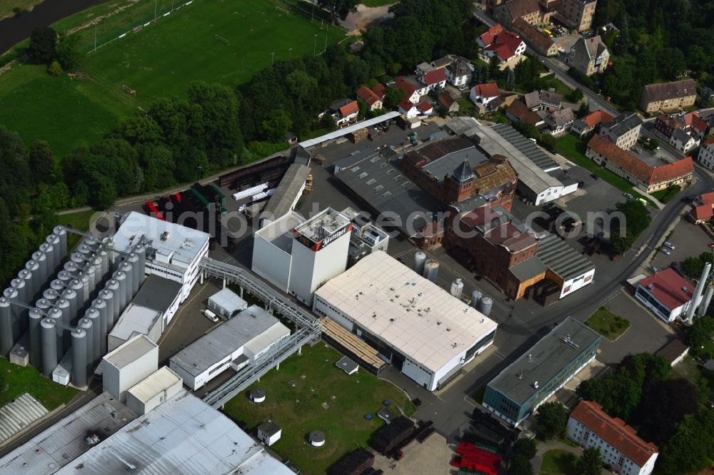 Aerial image Bad Köstritz - Premises of Köstritzer black beer brewery in Bad Koestritz in Thuringia