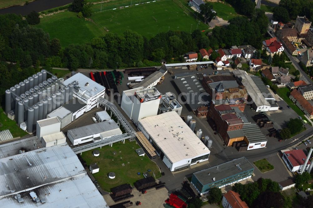 Aerial photograph Bad Köstritz - Premises of Köstritzer black beer brewery in Bad Koestritz in Thuringia