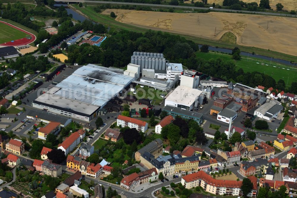 Aerial photograph Bad Köstritz - Premises of Köstritzer black beer brewery in Bad Koestritz in Thuringia