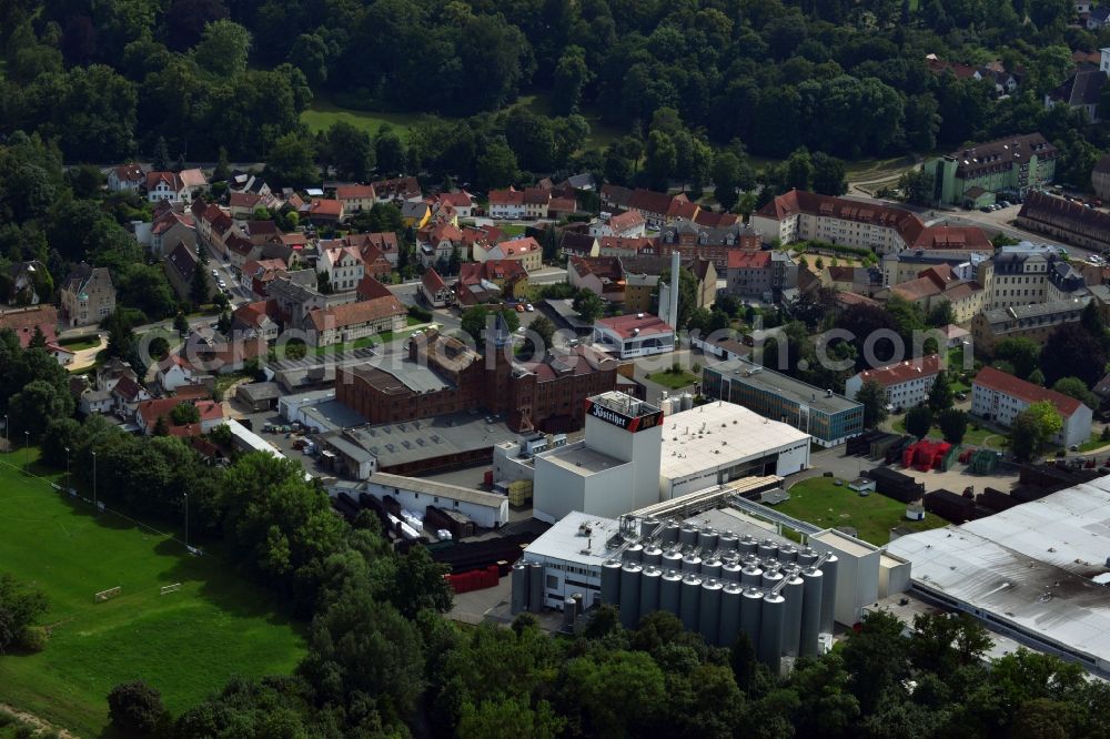 Aerial image Bad Köstritz - Premises of Köstritzer black beer brewery in Bad Koestritz in Thuringia