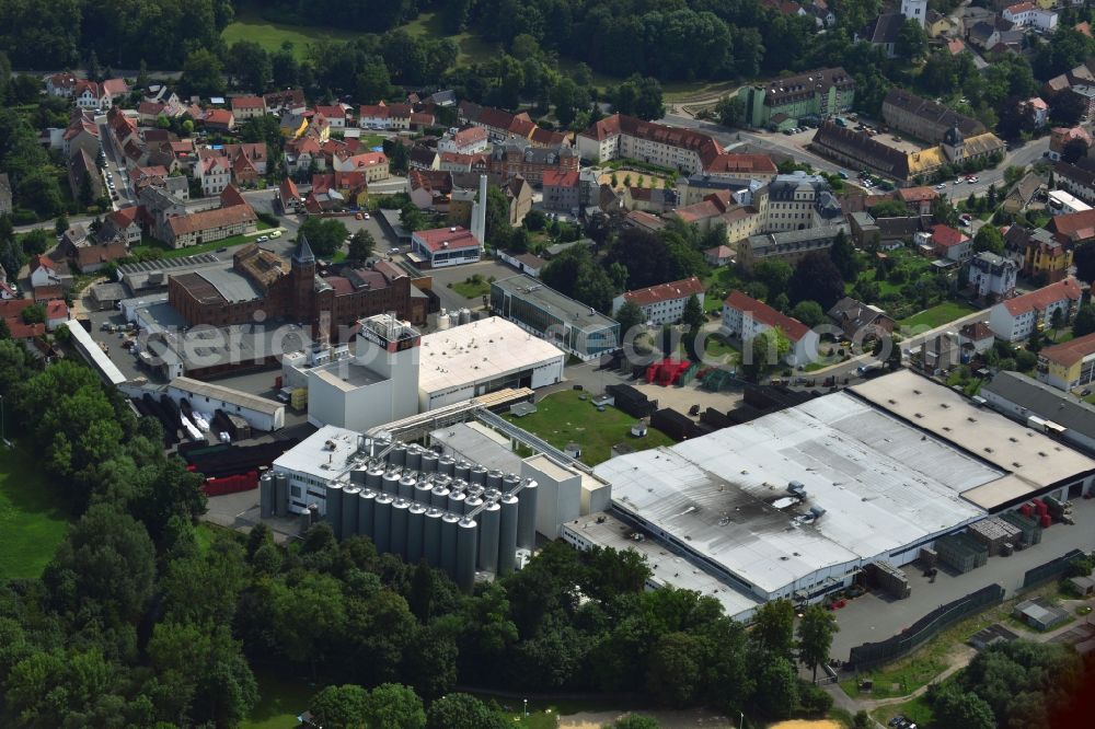 Aerial photograph Bad Köstritz - Premises of Köstritzer black beer brewery in Bad Koestritz in Thuringia