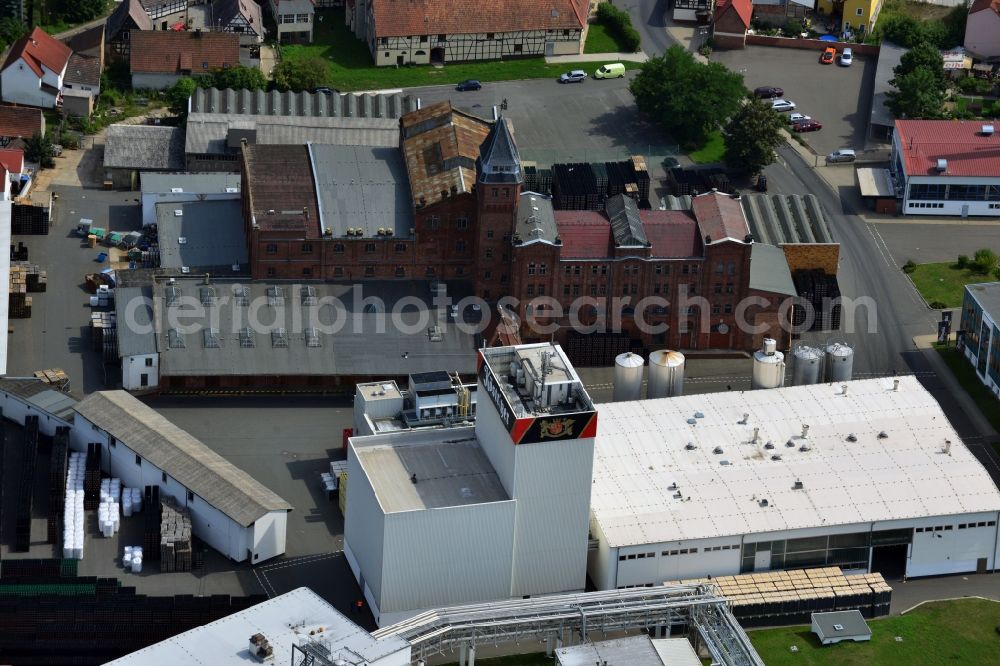 Aerial image Bad Köstritz - Premises of Köstritzer black beer brewery in Bad Koestritz in Thuringia