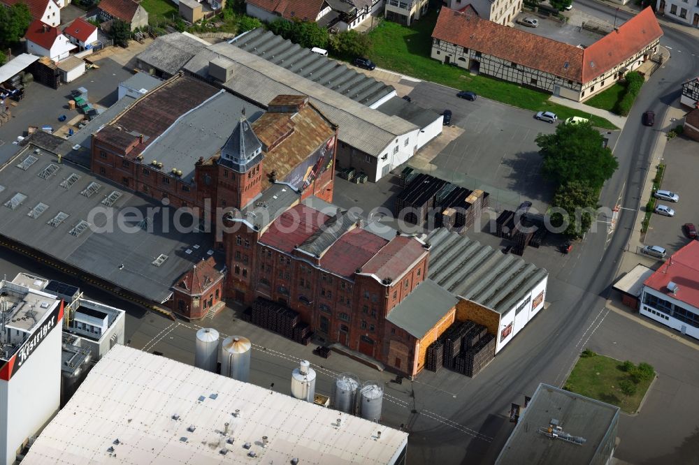 Bad Köstritz from above - Premises of Köstritzer black beer brewery in Bad Koestritz in Thuringia