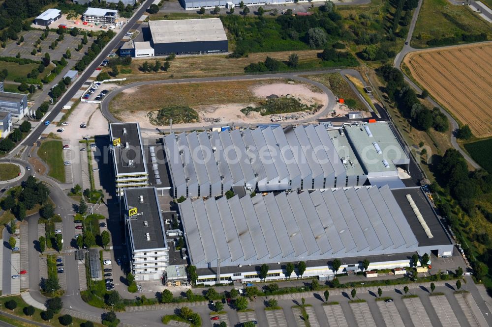 Aerial photograph Bühl - Building and production halls on the premises of LuK GmbH & Co. KG on Bussmatten in Buehl in the state Baden-Wurttemberg, Germany