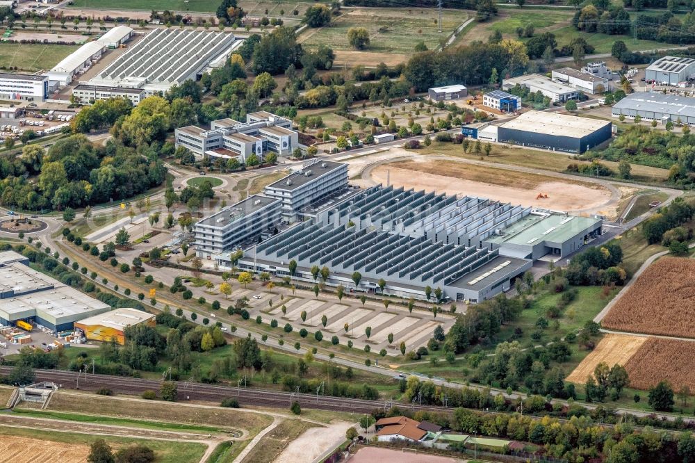 Aerial photograph Bühl - Building and production halls on the premises of LuK GmbH & Co. KG on Dr.-Georg-Schaeffler-Strasse in Buehl in the state Baden-Wuerttemberg, Germany