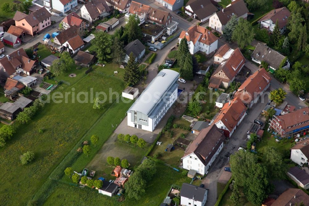 Aerial image Dobel - Building and production halls on the premises of Micha Bunz Schmuck in Dobel in the state Baden-Wuerttemberg