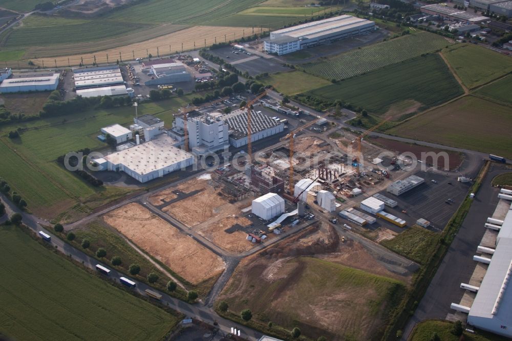 Aerial photograph Fulda - Building and production halls on the premises of Milupa GmbH in Fulda in the state Hesse, Germany