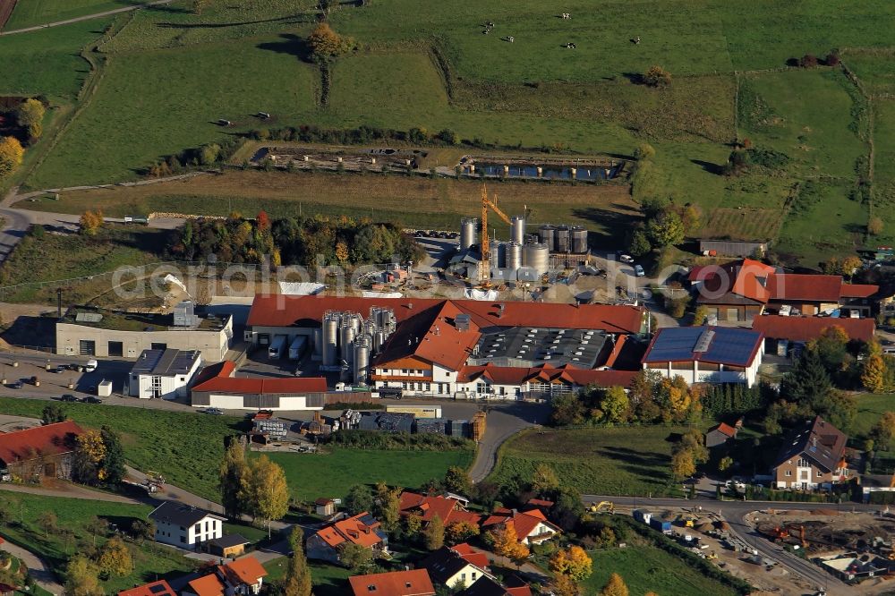 Aerial image Andechs - Premises of dairy Andechs in Bavaria