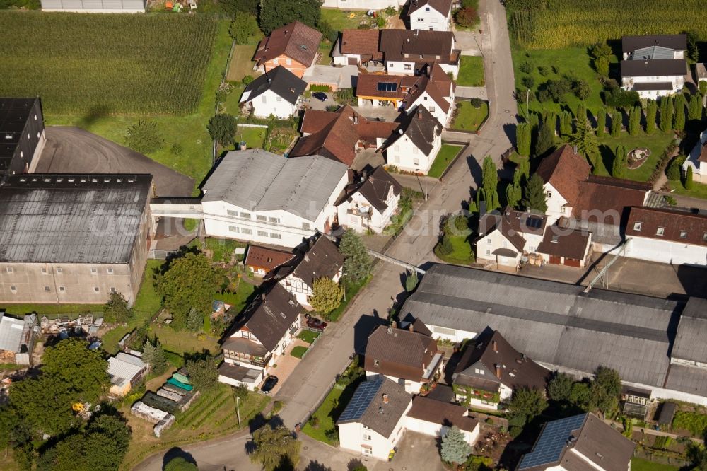 Aerial photograph Ottersweier - Building and production halls on the premises of Muffenrohr GmbH in Ottersweier in the state Baden-Wuerttemberg