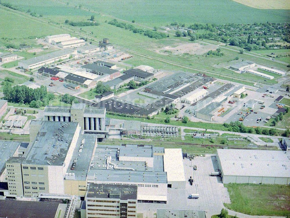 Aerial image Waltershausen - Werksgelände der Multicar Spezialfahrzeuge GmbH an der Industriestraße 3 in 99880 Waltershausen / Thüringen.