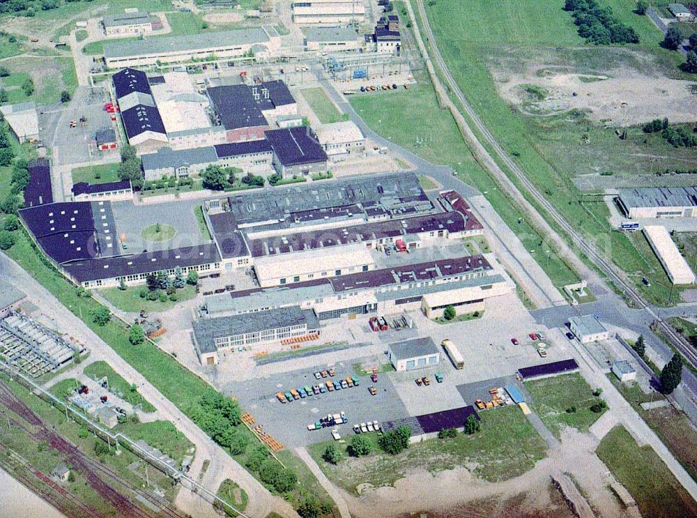 Aerial photograph Waltershausen - Werksgelände der Multicar Spezialfahrzeuge GmbH an der Industriestraße 3 in 99880 Waltershausen / Thüringen.