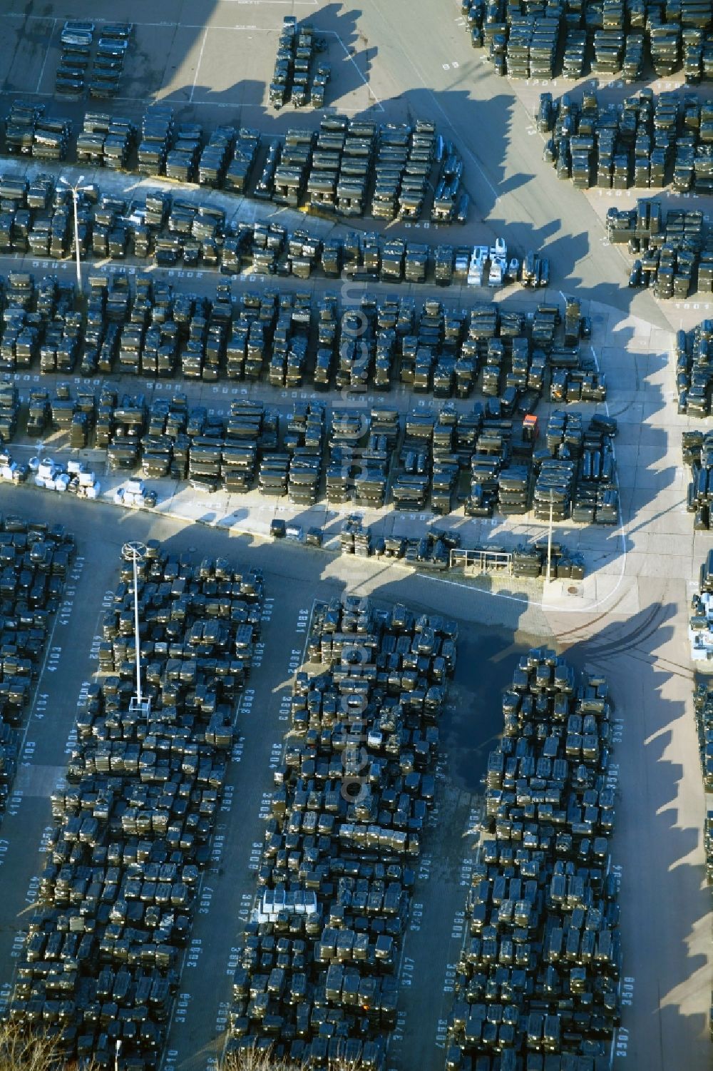 Aerial photograph Weißandt-Gölzau - Building and production halls on the premises of POLIFILM GmbH in Weissandt-Goelzau in the state Saxony-Anhalt, Germany