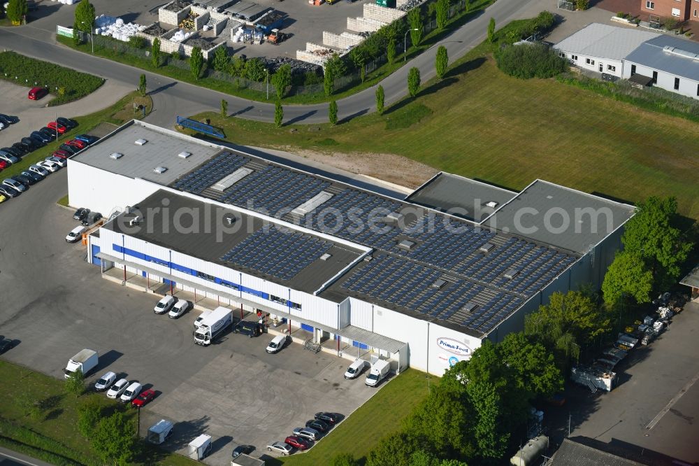 Aerial image Espelkamp - Building and production halls on the premises of Prima-Food Service GmbH in Espelkamp in the state North Rhine-Westphalia, Germany