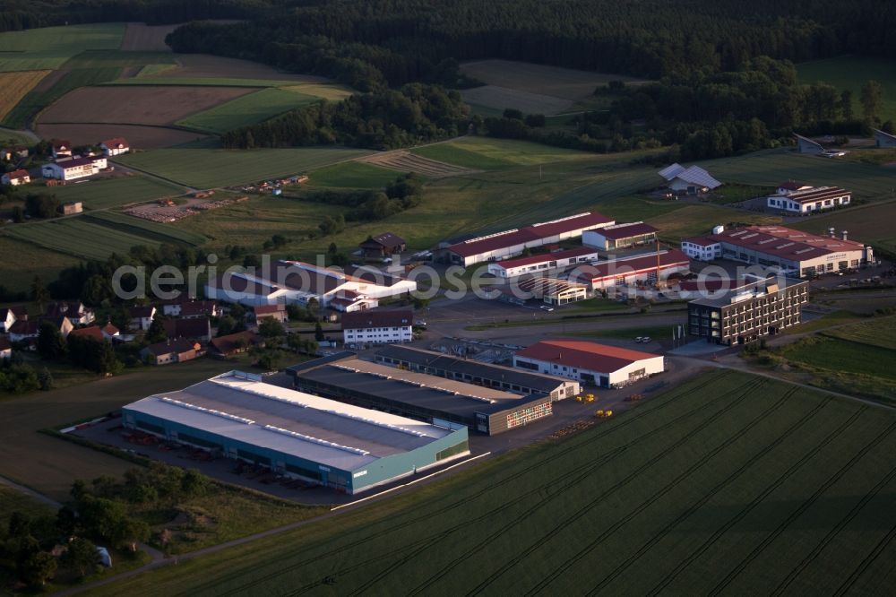 Betzenweiler from above - Building and production halls on the premises of RECK-Technik GmbH in the district Kappel in Betzenweiler in the state Baden-Wuerttemberg