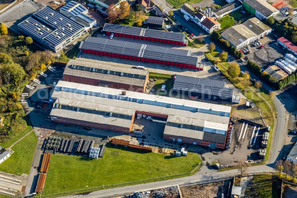 Aerial photograph Haltern am See - Building and production halls on the premises of Set Pipes GmbH Zum Ikenkamp in the district Hamm-Bossendorf in Haltern am See in the state North Rhine-Westphalia, Germany