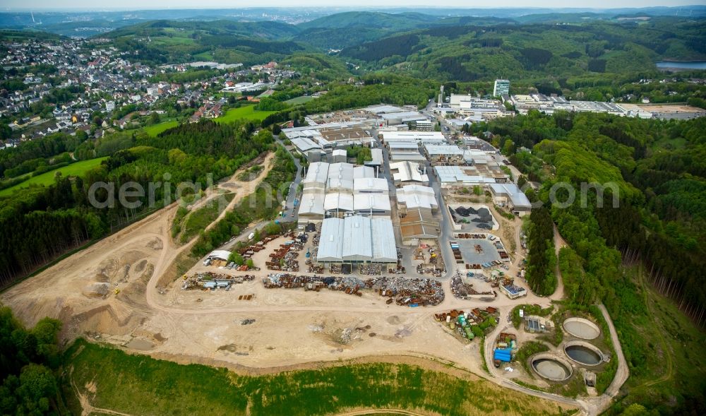 Ennepetal from above - Building and production halls on the premises of Siegfried Jacob Metallwerke GmbH & Co. KG on Jacobstrasse in Ennepetal in the state North Rhine-Westphalia